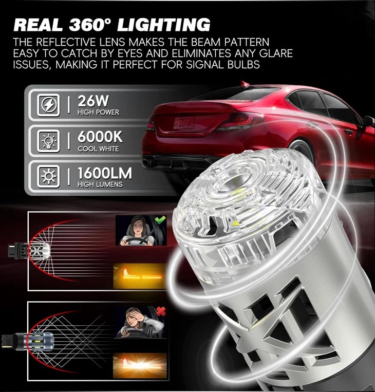 Canbus Turn Signals Rear Fog Back-Up Light LED